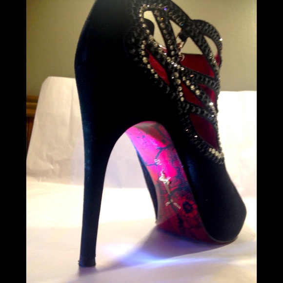 Cesare Paciotti Swarovski Crystal Studd Suede Boot - Picture 2 of 2